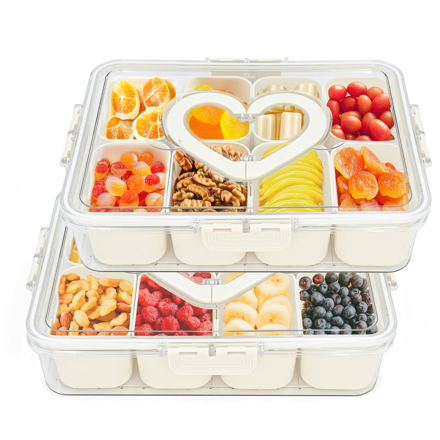 Divided Serving Tray with 8 Compartment