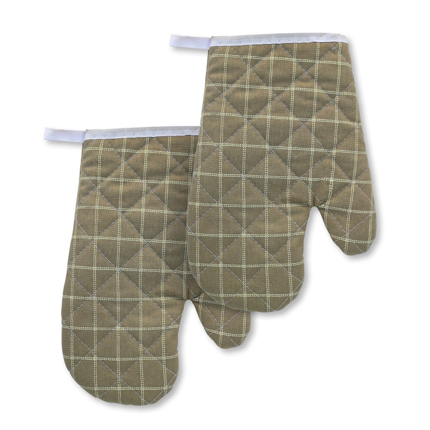 Oven Mitt and Pot Holder Set, Cotton, Square, Kitchen Heat Protection, 6.69x10.24 Inch,Blue