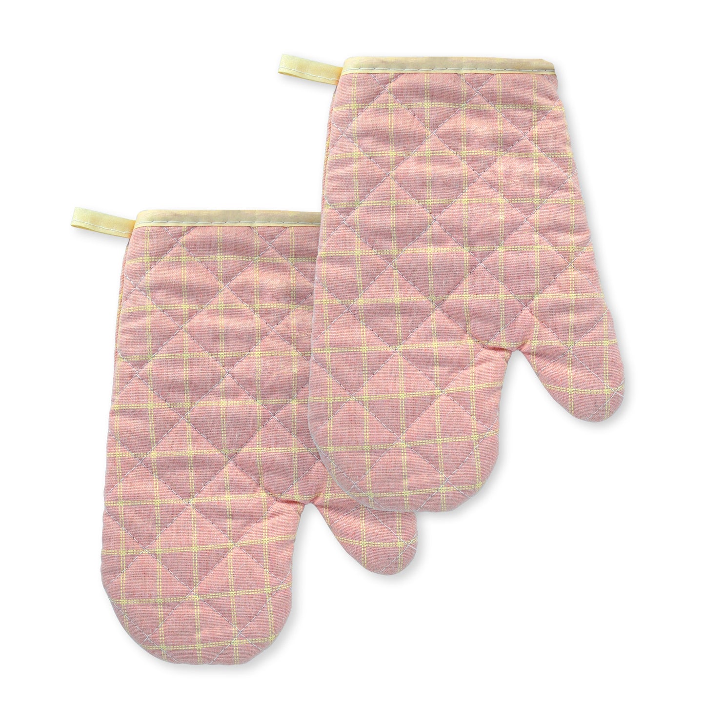 Oven Mitt and Pot Holder Set, Cotton, Square, Kitchen Heat Protection, 6.69x10.24 Inch,Blue