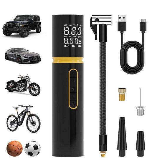 Cordless Portable Tire Inflator, 160 PSI Air Pump with Automatic Shutoff for Car