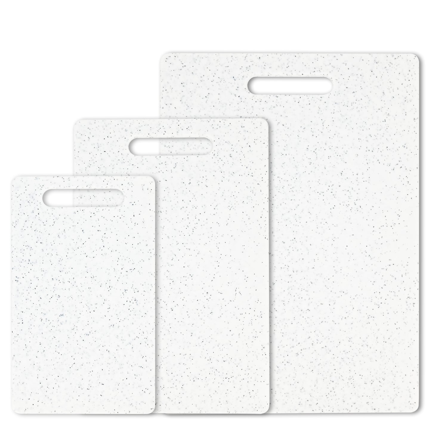 Soulgenix Cutting Boards for Kitchen, 3 Pieces Chopping Board with Non Slip Handles, Reversible Large Cutting Board Set, Dishwasher Safe