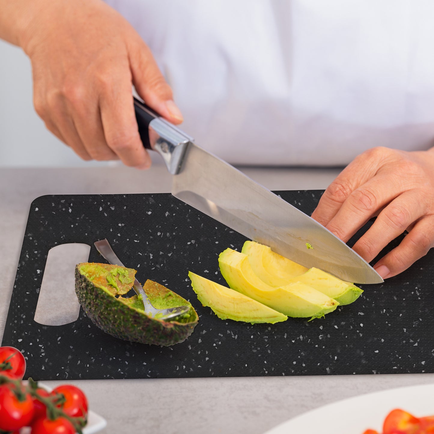 Soulgenix Cutting Boards for Kitchen, 3 Pieces Chopping Board with Non Slip Handles, Reversible Large Cutting Board Set, Dishwasher Safe