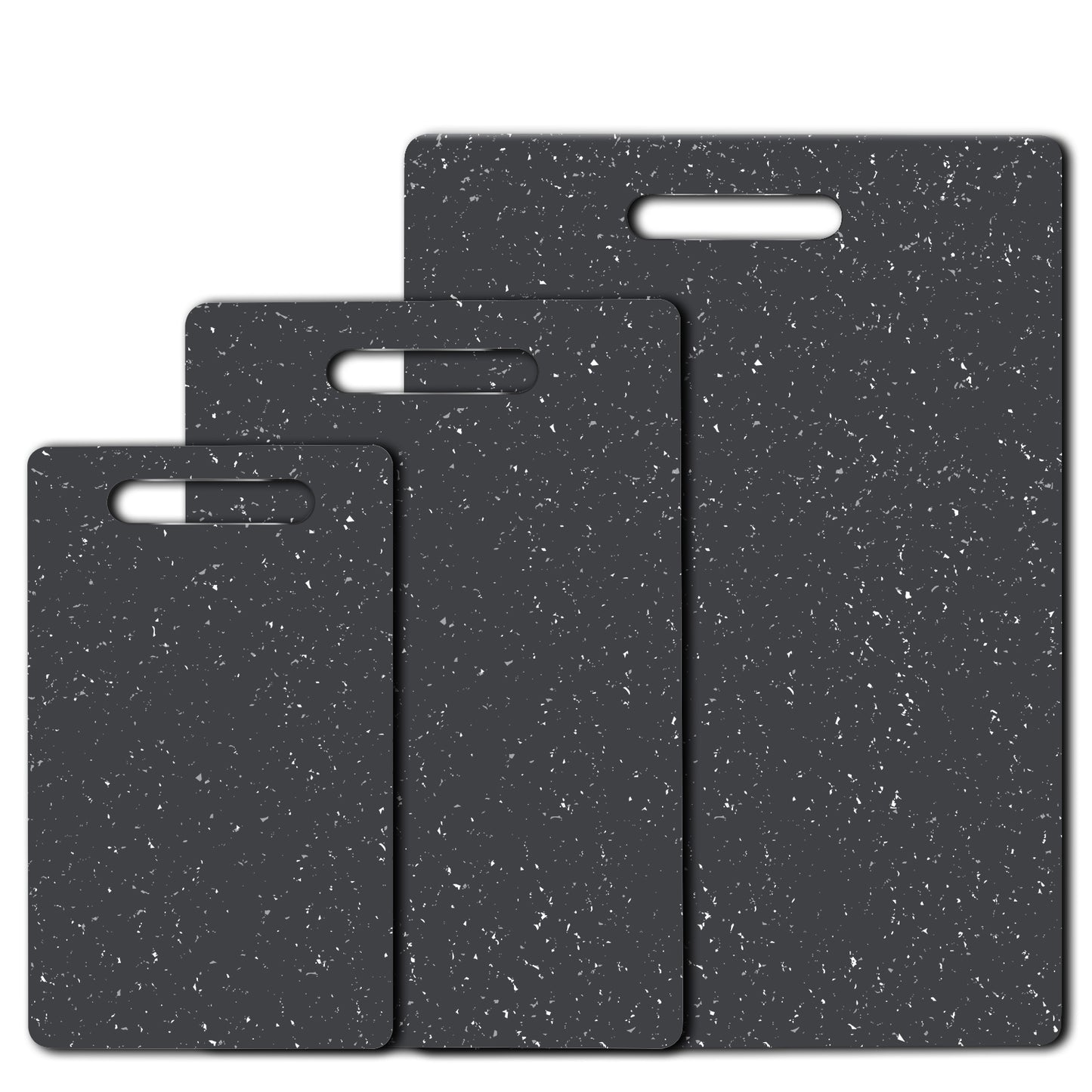 Soulgenix Cutting Boards for Kitchen, 3 Pieces Chopping Board with Non Slip Handles, Reversible Large Cutting Board Set, Dishwasher Safe