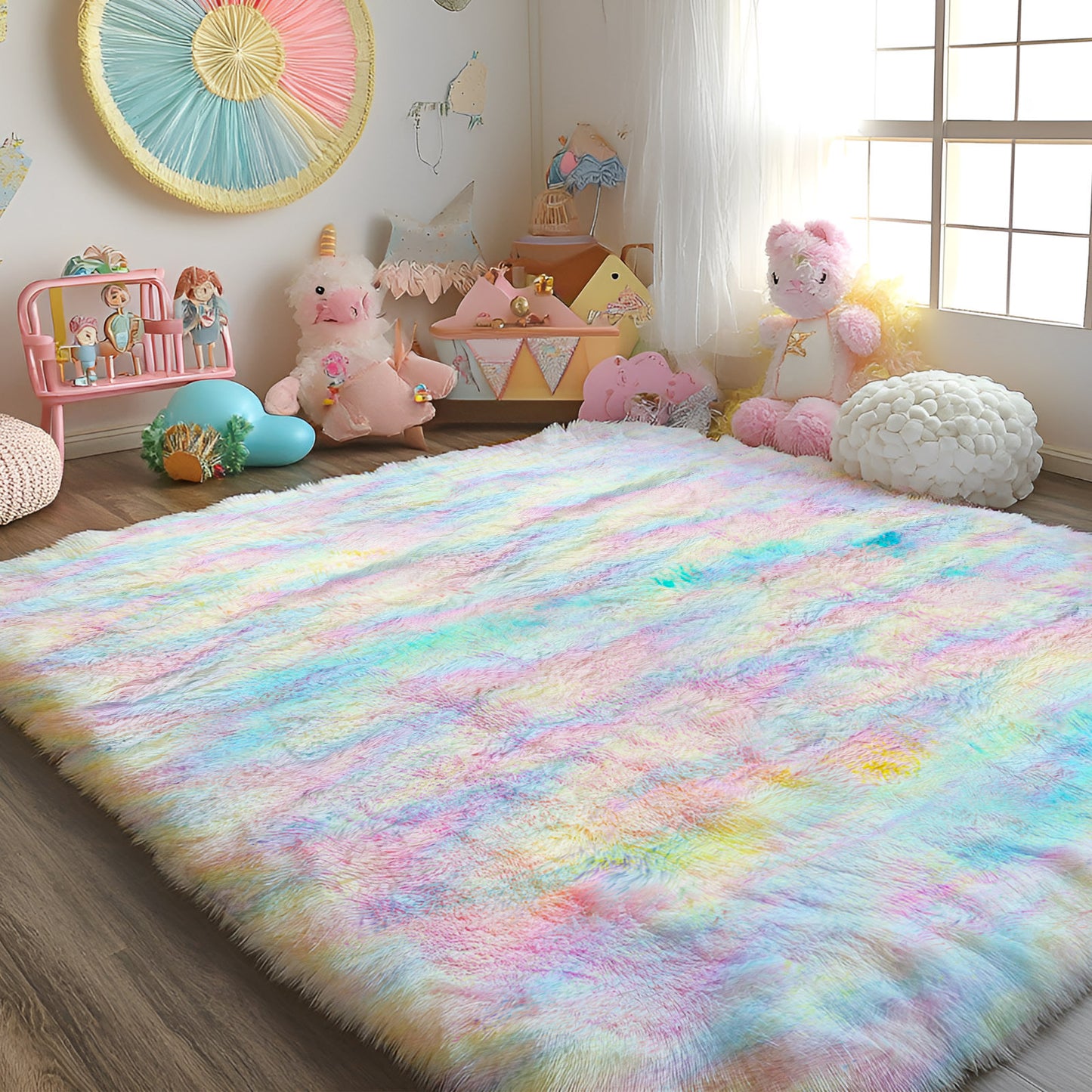 Shaggy Area Rugs, Soft Fluffy Indoor Carpet for Living Room Bedroom Decor