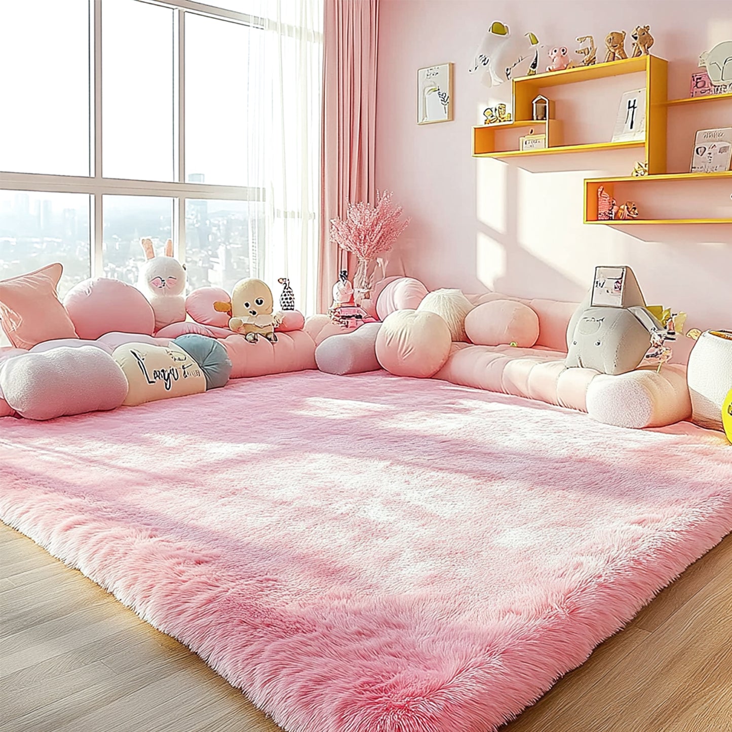 Shaggy Area Rugs, Soft Fluffy Indoor Carpet for Living Room Bedroom Decor