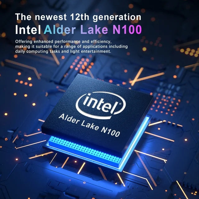 SANPTENT 15.6" FHD Business & Student Laptop Computer, Intel Alder Lake N100, 16GB RAM, 1TB SSD, Win 11 Pro with Microsoft Office, Fingerprint, WiFi, Silver