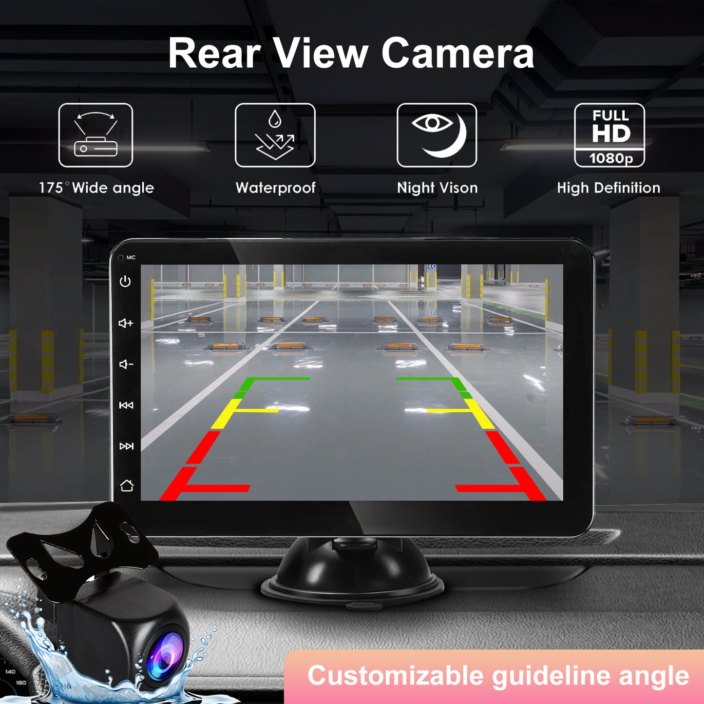 Pentantan Wireless 7” Touchscreen Portable Car Stereo with Apple CarPlay and Android Auto