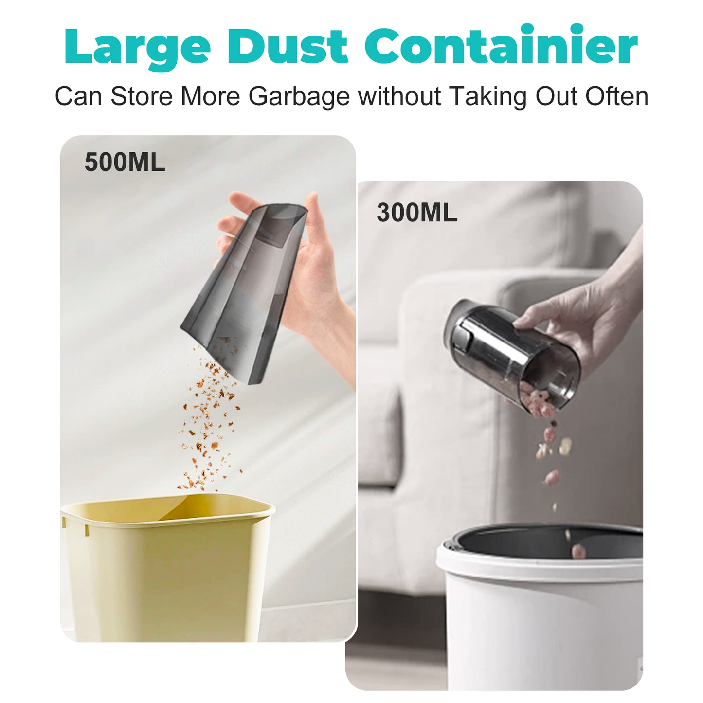 Pentantan Cordless Handheld Vacuum with 12000PA Powerful Suction, Portable Car Vacuum Cleaner For Car