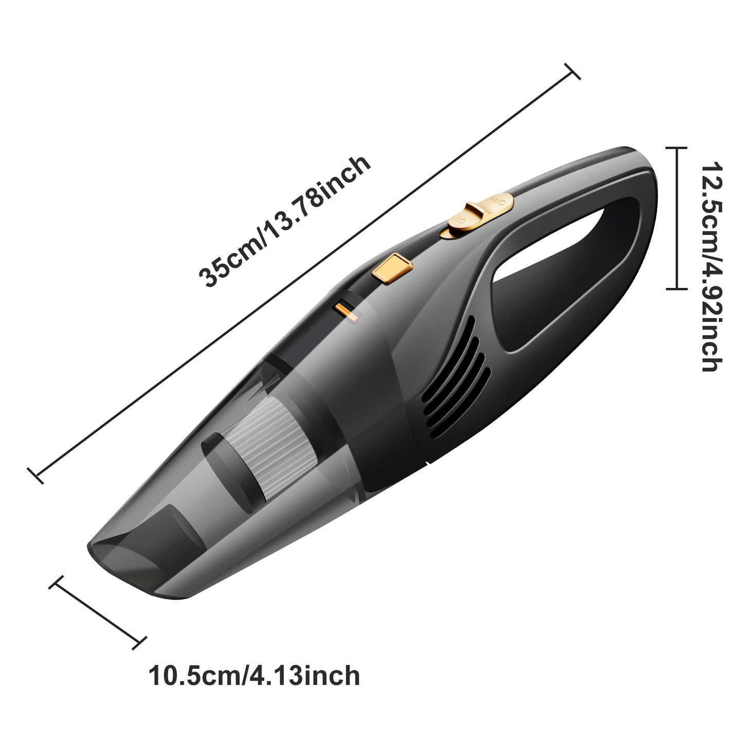 Pentantan Cordless Handheld Vacuum with 12000PA Powerful Suction, Portable Car Vacuum Cleaner For Car