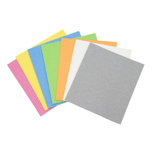 Soulgenix Swedish Dishcloths 10 Pack, Washable Dish Cloths for Kitchen, Absorbent Cellulose Sponge Cloths, Reusable Paper Towels, 7 x 7.5 inch
